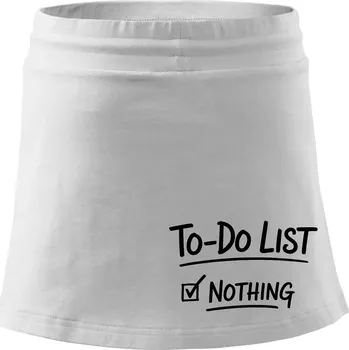 Dámská sukně To-Do List - Nothing - Sportovní sukně - two in one - XS ( Bílá )