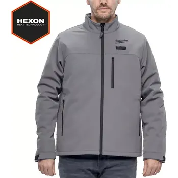 Jednorázový oděv Aku HEXON vyhřívaná bunda Milwaukee M12 HJGR6-0 (XXL) šedá, bez Aku (MI4932493829)