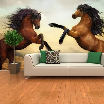 Tapeta Sablio Tapeta Vzpínající se koně - 125x75 cm