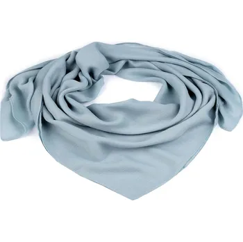 Šátek jednobarevný 90x90 cm, střední, 10 modrá holubí