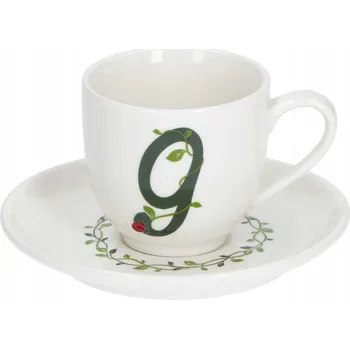 LA PORCELLANA BIANCA SOLOTUA Šálek s podšálkem 90 ml, Vzor G