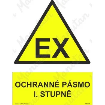 Kancelář Ochranné pásmo 1. stupně, samolepka 210 x 297 x 0,1 mm A4