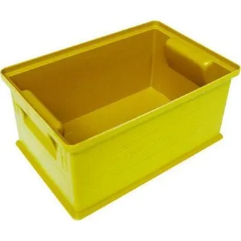 Úložný box Barevná plastová přepravka PS (8,7 l), žlutá