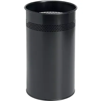 Odpadkový koš KOK 21, kovový odpadkový koš, černý