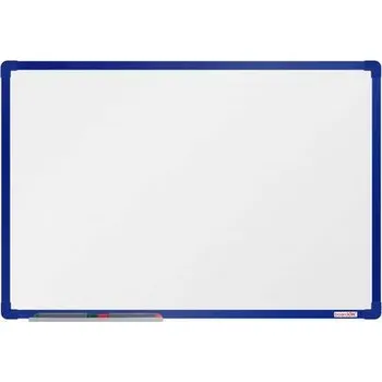 Kancelář Bílá magnetická tabule boardOK, 90 x 60 cm, modrá