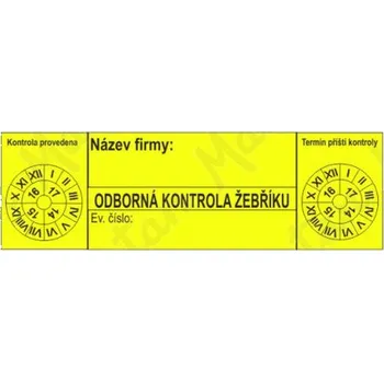 Kancelář Kontrola žebříku, samolepka 130 x 40 x 0,1 mm