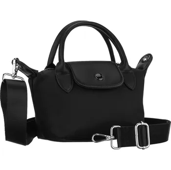 Kabelka Peterson polyesterová kabelka přes rameno se širokým popruhem Barva: Černá