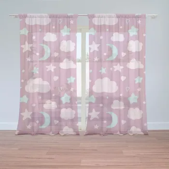 Záclona Sablio Záclony Dětská obloha: 2ks 150x250cm