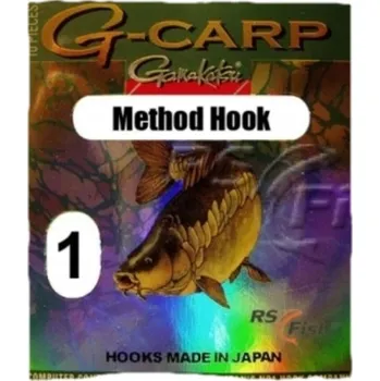 Rybářský háček Háčky na dno, plavanou, s protihrotem Gamakatsu G-CARP METHOD HOOK 1 ks