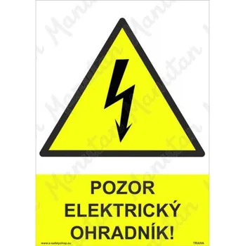 Kancelář Pozor elektrický ohradník, samolepka 210 x 297 x 0,1 mm A4