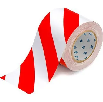 Kancelář Podlahová páska Brady ToughStripe, červená/bílá