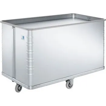 Plošinový vozík Hliníkový přepravní vozík s pohyblivým dnem, 590 l