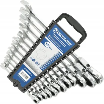 Klíč SADA OČKO-PLOCHÝCH KLÍČŮ 8-24mm 12 KS S RÁČNOU A LÁMAČÍ HLAVOU