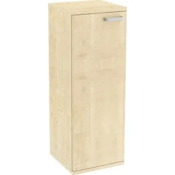 Šatní skříň Střední úzká skříň Abonent, 113 x 40 x 40 cm, s dvířky - levé provedení, dezén javor