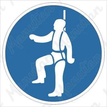 Kancelář Používej výstroj k upoutání, samolepka 40 x 40 x 0,1 mm, arch 35 ks