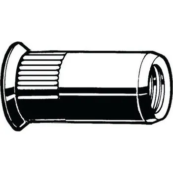 Nýtovací matice se zápustnou hlavou poz. ocel otevřený typ Ocel Pozinkované 5 OCSH 65