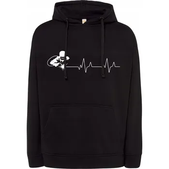 Pánská mikina Pánská mikina s kapucí Tepláková Černá JHK Mikina 2XL