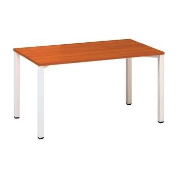 Kancelářský stůl Alfa 200, 140 x 80 x 74,2 cm, rovné provedení, dezén třešeň, RAL9010