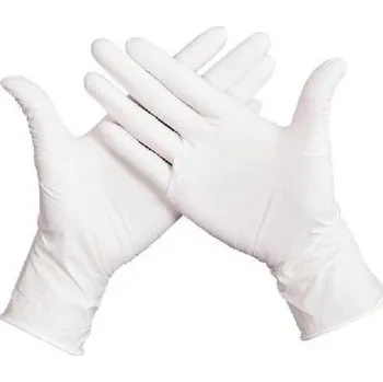 Pracovní rukavice Jednorázové latexové rukavice Manutan Expert, bílé, vel. 10