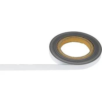 Kancelář Magnetická páska na regály Manutan Expert, 10 m, bílá, šířka 15 mm