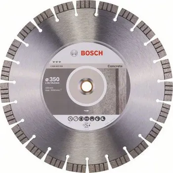 Řezný kotouč Bosch - Diamantový řezný kotouč Best for Concrete 350 x 20,00+25,40 x 3,2 x 15 mm