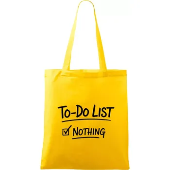 To-Do List - Nothing - Taška bavlněná - 42 x 38 cm ( Žlutá )