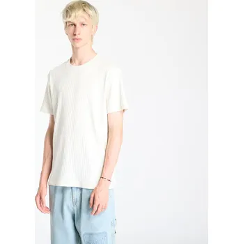 Pánské tričko Tričko Calvin Klein Jeans Linear Quilted Tee Ivory XL