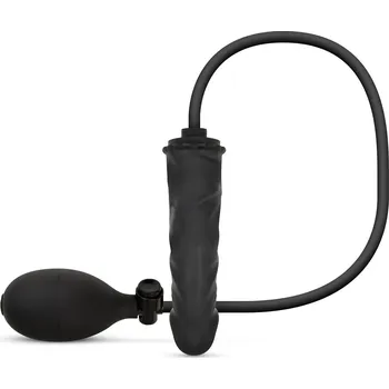 Dildo Easytoys Anal Collection Inflatable Dildo with Pump 14,5cm Black