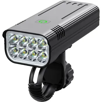 Cyklosvítilna Mobilly přední světlo na kolo s powerbankou, 3000LM, 10000mAh