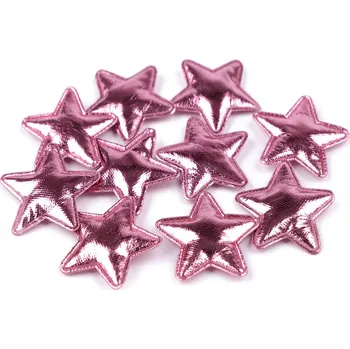 Hvězda Ø30 mm, malé, 14 růžová