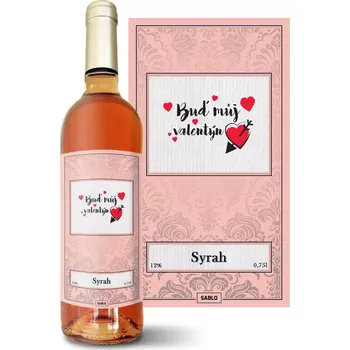 Víno Sablio Růžové víno Buď můj Valentýn: 0,75 l