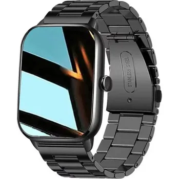 Chytré hodinky Módní chytré hodinky Celoobrazovkové dotykové fitness hodinky Monitor srdečního tepu Spánku Kyslíku v krvi Kroky Kalorie Sportovní režim černá