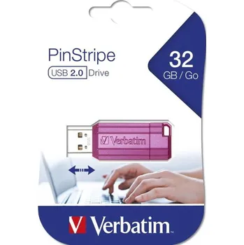 USB flash disk 32GB USB Flash 2.0 PinStripe Pk VERBATIM
