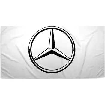 Osuška Sablio Ručník Logo 1 Bílá - 30x50 cm