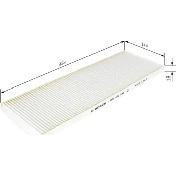 Ventilátor topení a klimatizace Filtr, vzduch v interiéru BOSCH 1 987 432 042 BO 1987432042