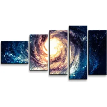 Obraz Sablio Obraz - 5-dílný Světelný vír - 100x60 cm
