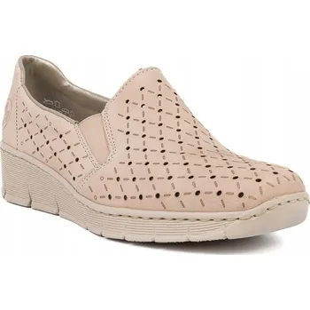 Dámské polobotky Béžové boty RIEKER 53795-60 vel. 37