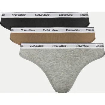 Kalhotky Dámská tanga Calvin Klein QD5209 3Pack XS Dle obrázku