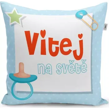 Polštář Sablio Polštář Vítej na světě 2: 40x40 cm