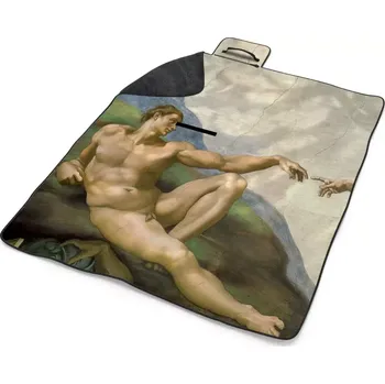deka Sablio Plážová deka Stvoření Adama - Michelangelo Buonarroti: 200x140 cm