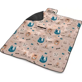 deka Sablio Plážová deka Barevné kočičky: 200x140 cm