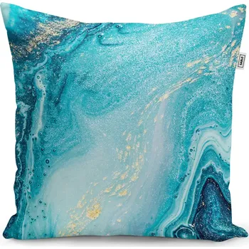 Polštář Sablio Polštář Modrý pigment - 50x50 cm