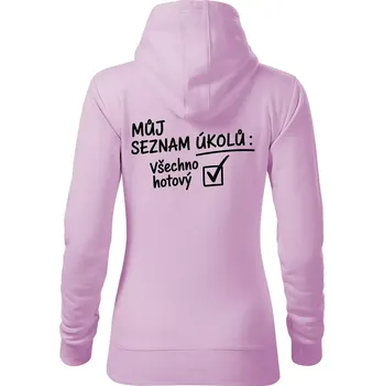 Dámská mikina Můj seznam úkolů - Mikina dámská Cape s kapucí - XS ( Orchid )