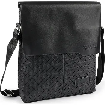 Pánská taška crossbody 25x29 cm, střední, 4 černá