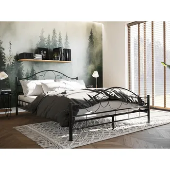 Postel Mirjan_zondo Kovová postel Marigold (černá) (120x200)