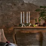 Sada 4 ks LED svíček výška 28,5 cm Star Trading Slim - bílá