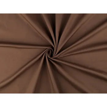 Bavlněný popelín oděvní, střední, 5 (154) hnědá světlá