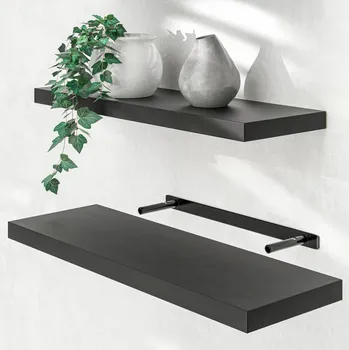 police Vysoce kvalitní nástěnná police 70 cm | černá