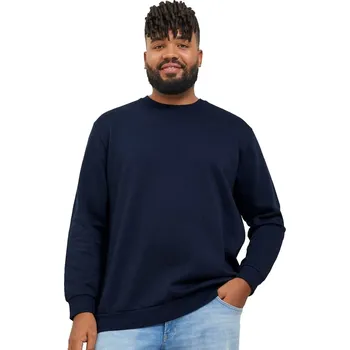 Pánská mikina Jack & Jones velká pánská mikina přes hlavu 12250594 tmavě modrá (8XL)