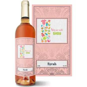 Víno Sablio Růžové víno Vítej na světě, baby: 0,75 l